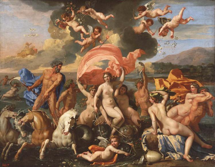 Nicolas Poussin Triumph of Neptune and Amphitrite (mk08) china oil painting image